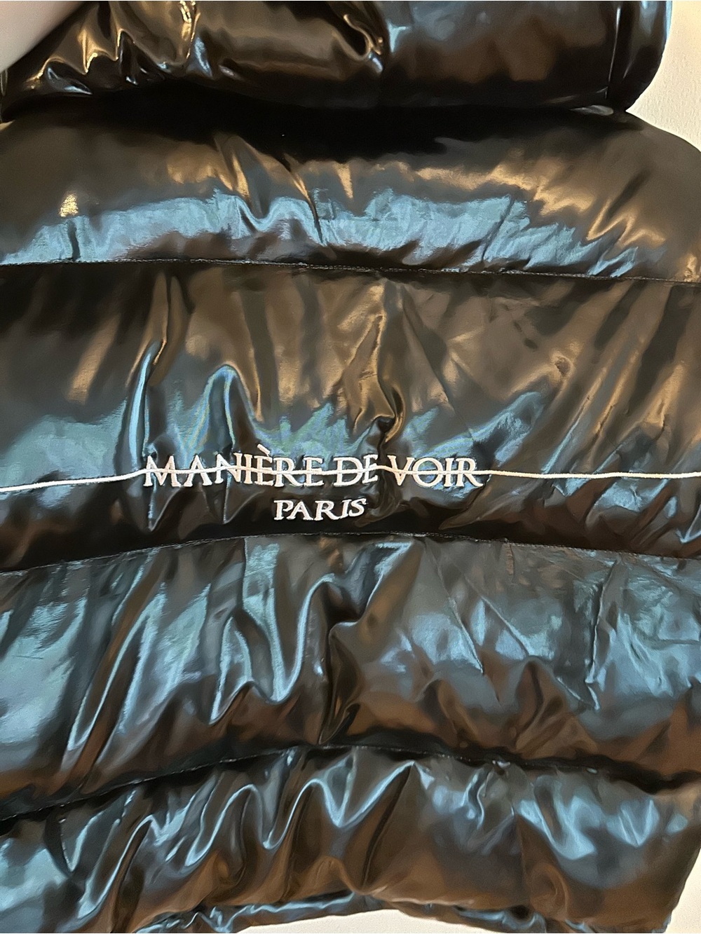 Manière De Voir Paris Oversized Glossy Puffer Jacket – UK 12 / US 8 - Picture 3 of 5